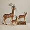 Hello Honey® 22" Brown & White Flocked Foam Standing Deer with Antlers